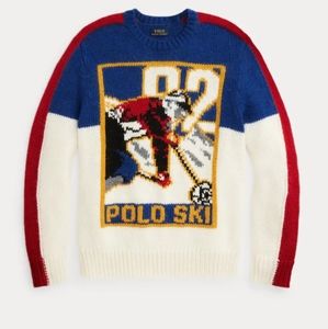 NEW Polo Ralph Lauren Vintage 92 Ski Sweater Colorblocked Wool